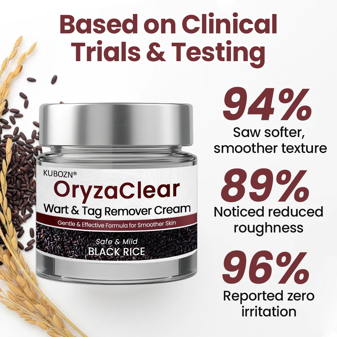 ⭐KUBOZN® OryzaClear – Black Rice Softening Cream · Botanical Care for Skin Tags & Uneven Texture - Image 6