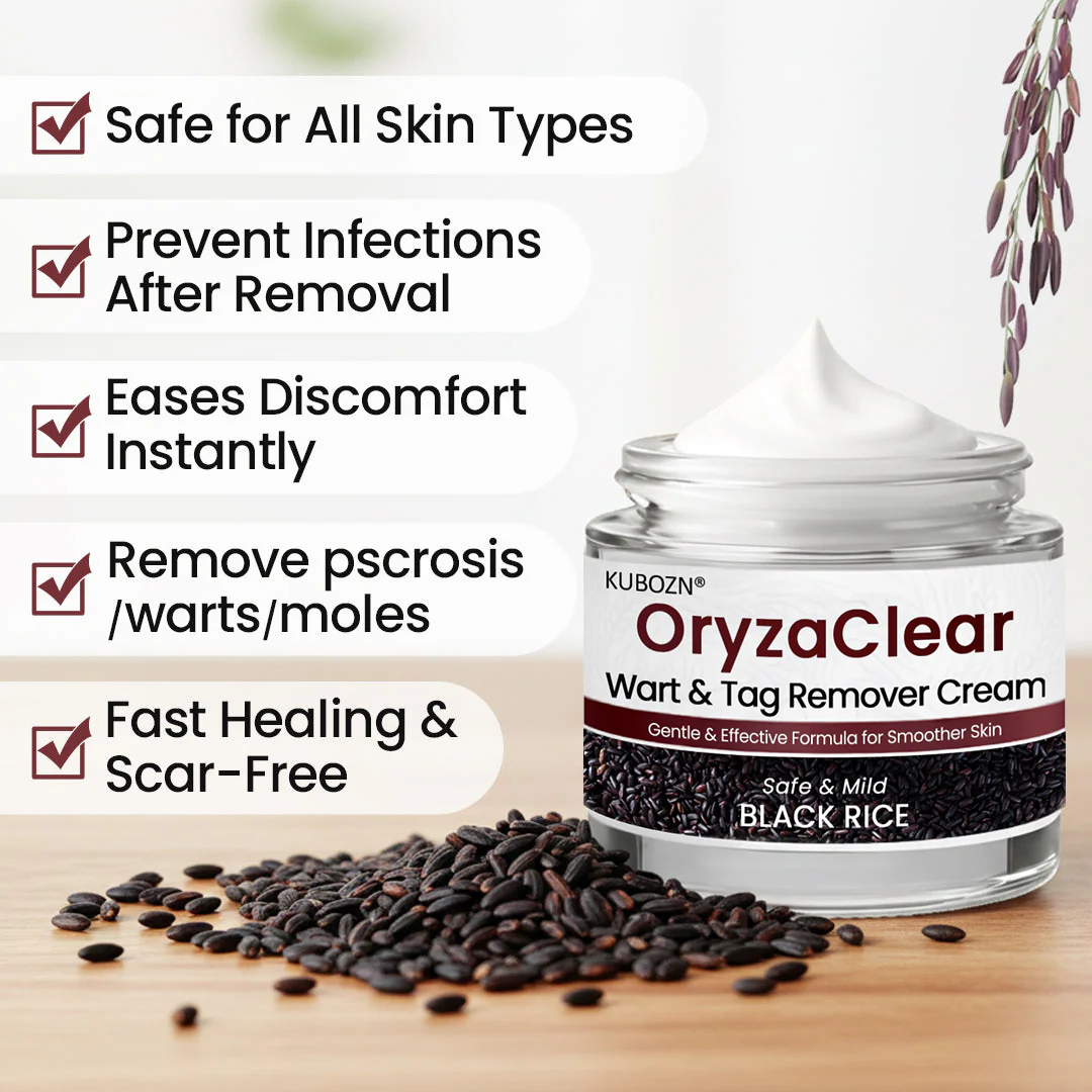 ⭐KUBOZN® OryzaClear – Black Rice Softening Cream · Botanical Care for Skin Tags & Uneven Texture - Image 7