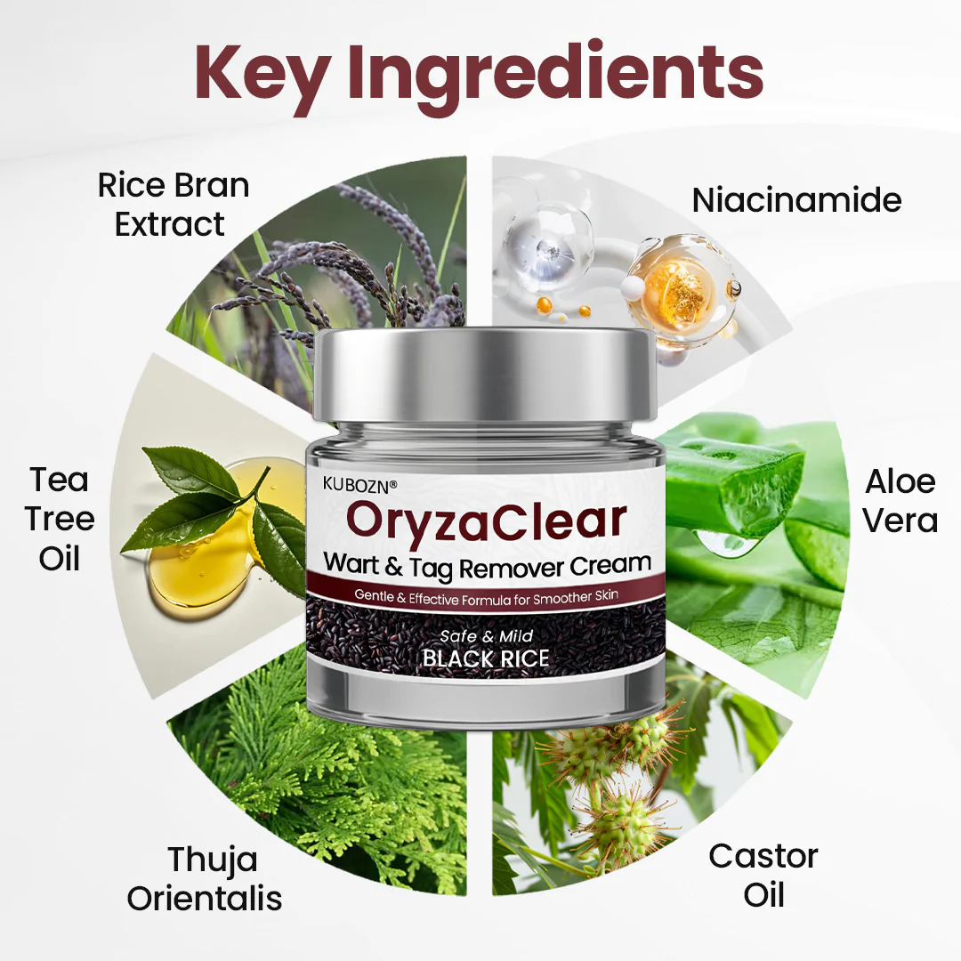 ⭐KUBOZN® OryzaClear – Black Rice Softening Cream · Botanical Care for Skin Tags & Uneven Texture - Image 8