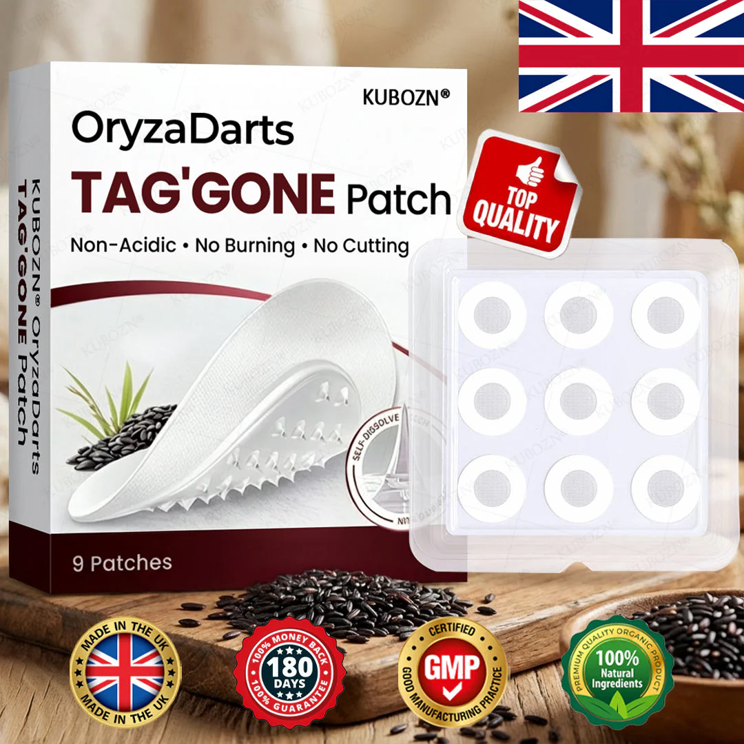 KUBOZN® OryzaDarts TAG’GONE Patch✨Pain-Free Root-Level Removal Powered by Black Rice MicroDarts. 🅱︎