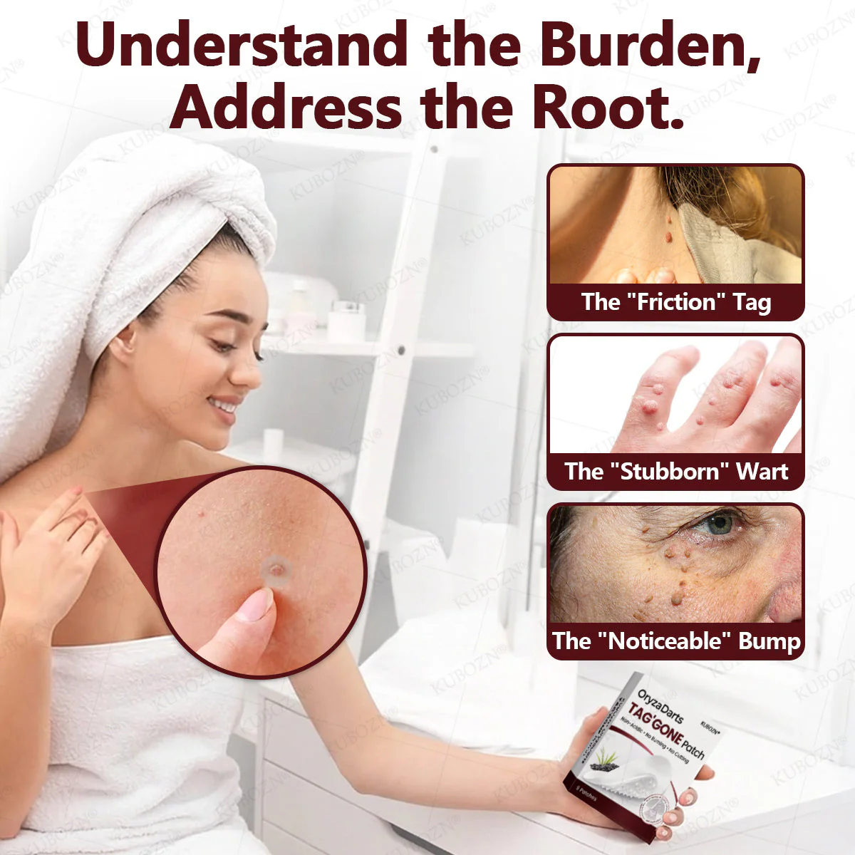 KUBOZN® OryzaDarts TAG’GONE Patch✨Pain-Free Root-Level Removal Powered by Black Rice MicroDarts. 🅱︎ - Image 3