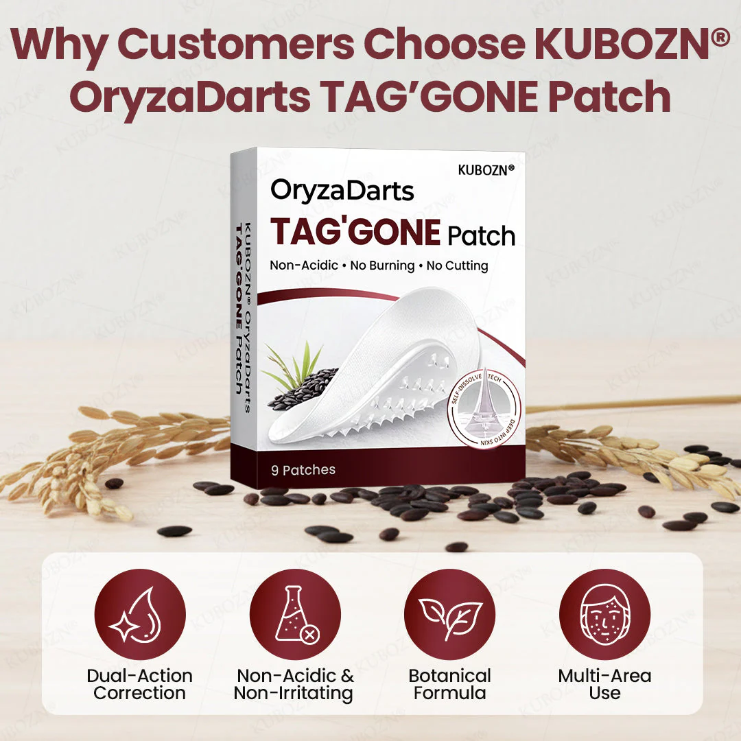 KUBOZN® OryzaDarts TAG’GONE Patch✨Pain-Free Root-Level Removal Powered by Black Rice MicroDarts. 🅱︎ - Image 6