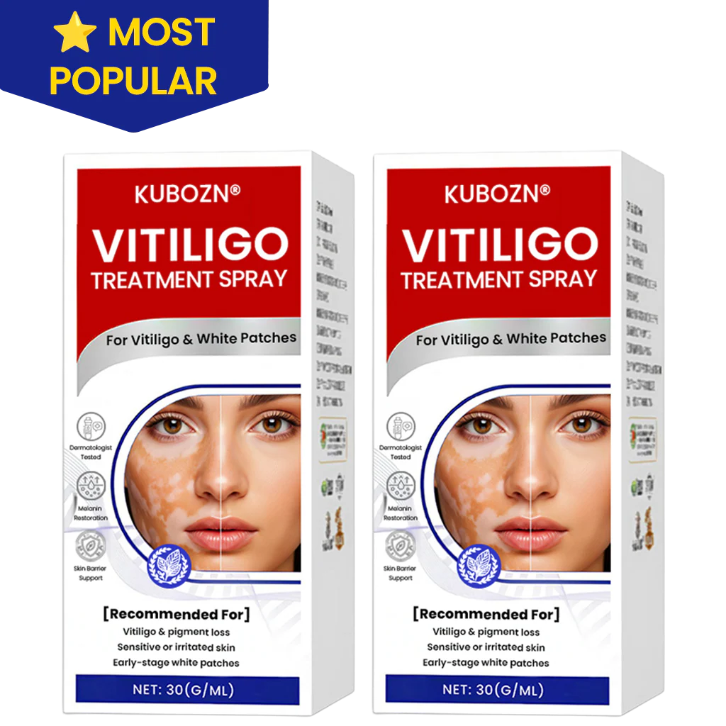 KUBOZN® Vitiligo Treatment Spray 🌿 Herbal Formula Certified — (Supports Repigmentation, Prevents New Spots, and Restores Natural Skin Tone Without Steroids) - Image 8