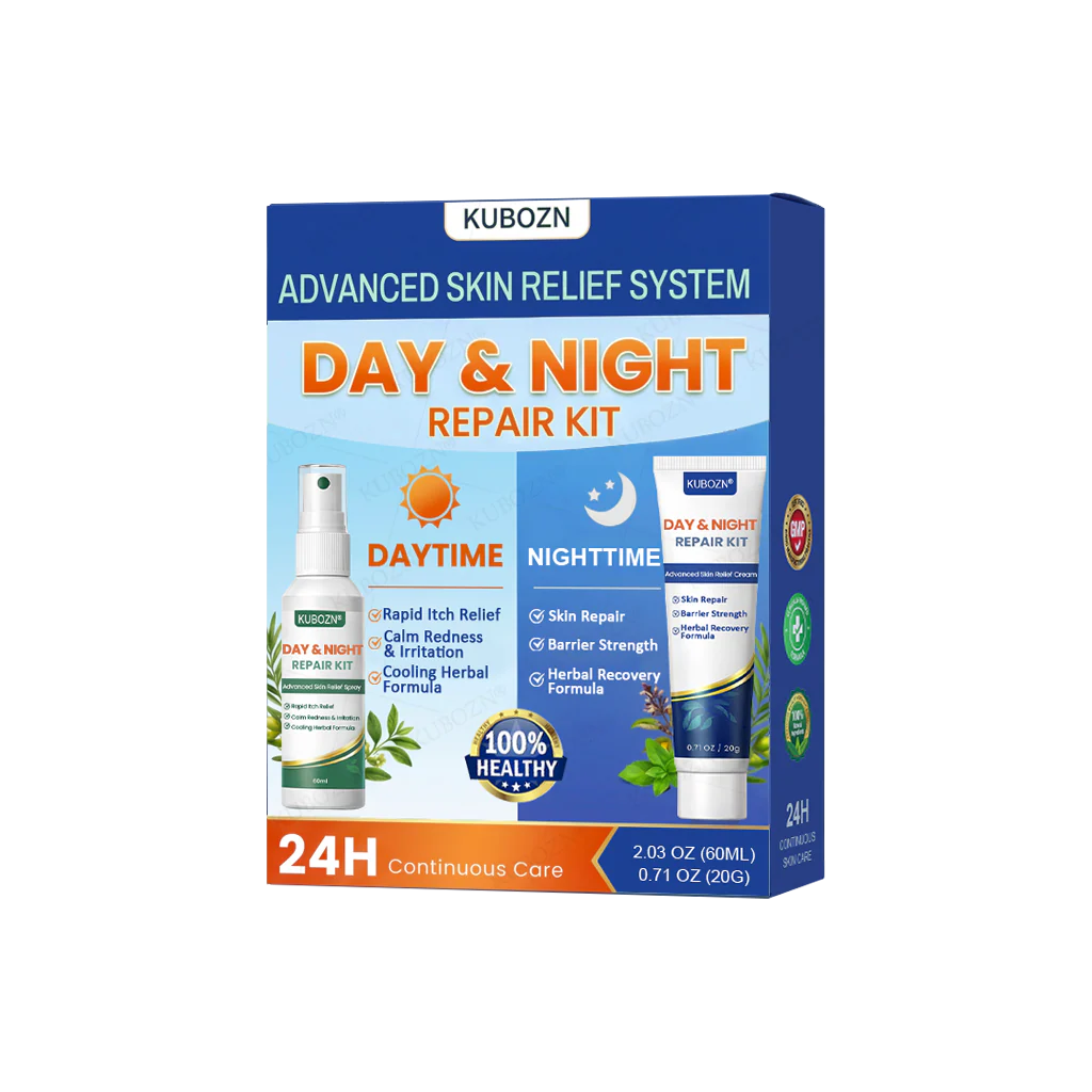KUBOZN® Eczema Day & Night Repair System - 100% Steroid-Free Relief Duo for Intense Itch, Redness & Broken Skin - Image 8