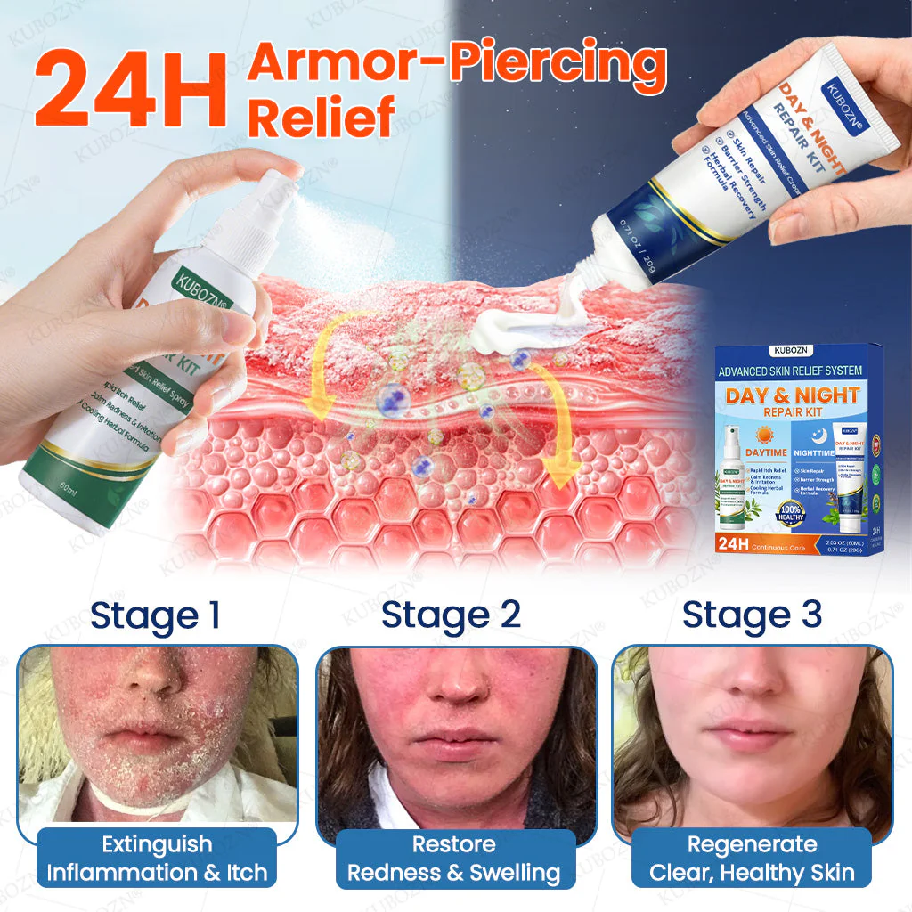 KUBOZN® Psoriasis Day & Night Repair System - 100% Steroid-Free Relief Duo for Plaques, Scaling & Itch - Image 6
