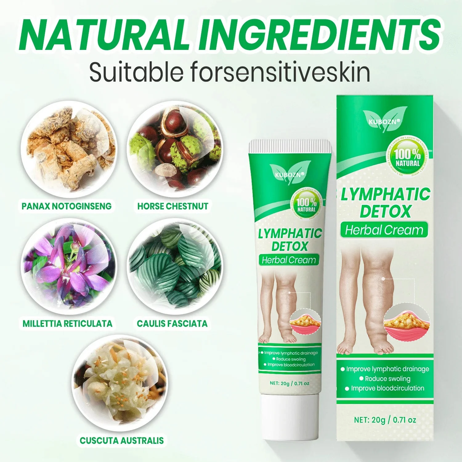 KUBOZN® Lymphatic Detox Herbal Cream - Image 4