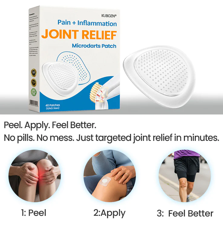 KUBOZN® Joint Pain Relief Patches – 40 Mixed Sizes for Knees, Back, Shoulders | NHS-Backed MicroTips (offer) - Image 2
