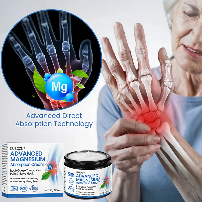 ✅Officially Recommended KUBOZN® Advanced Magnesium Pain Relief Cream (Treats Arthritis, Neuropathy, Rheumatism, Sports Injuries & More) - Image 4