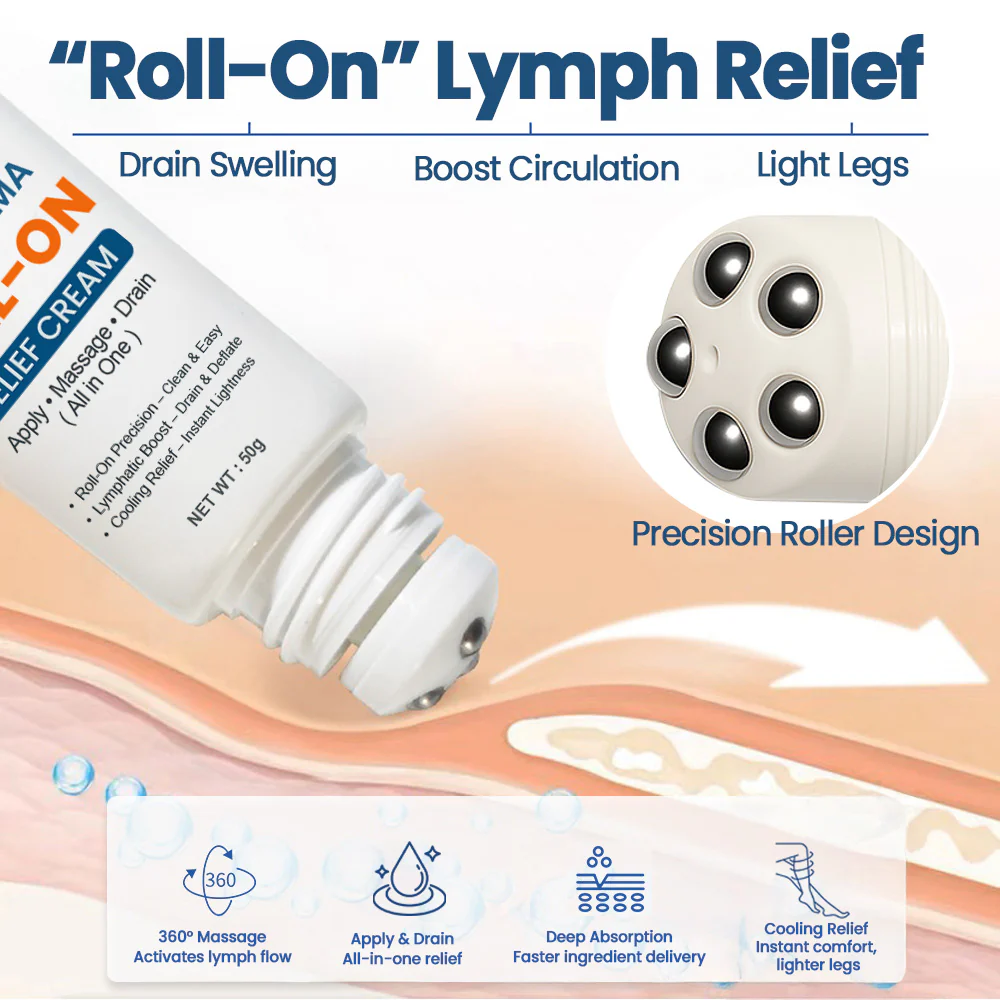 ✨KUBOZN® Roll-On Cream for Lymphatic Drainage & Swelling Relief  🅱︎ - Image 2