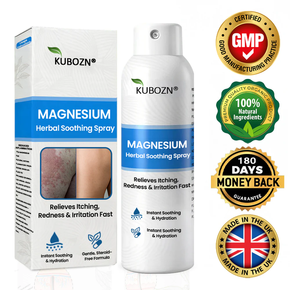 ✅ Official Store: KUBOZN® Magnesium Herbal Psoriasis Spray 👨‍⚕️ MHRA Approved (Relieves psoriasis and eczema, improves bacterial infections in the genital area, treats acne and warts)