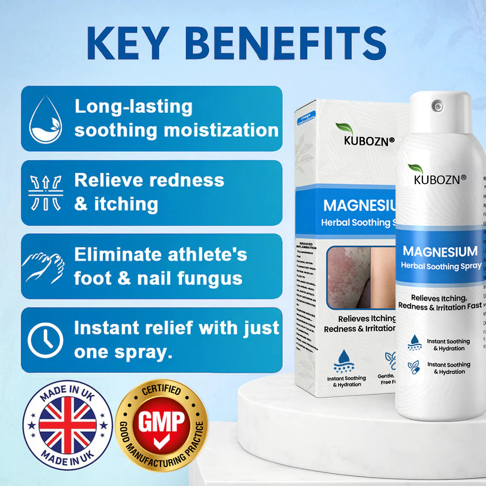 ✅ Official Store: KUBOZN® Magnesium Herbal Psoriasis Spray 👨‍⚕️ MHRA Approved (Relieves psoriasis and eczema, improves bacterial infections in the genital area, treats acne and warts) - Image 6