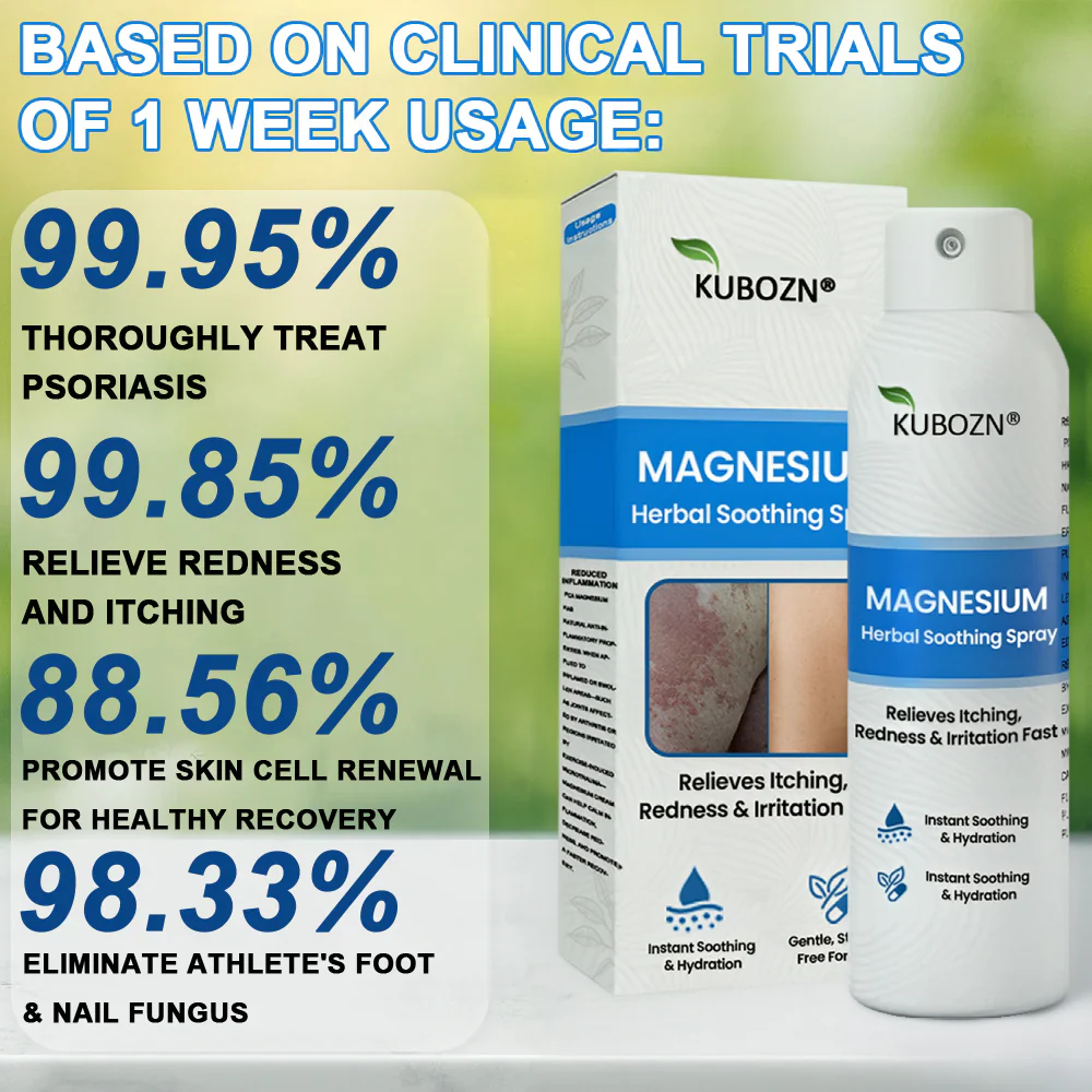✅ Official Store: KUBOZN® Magnesium Herbal Psoriasis Spray 👨‍⚕️ MHRA Approved (Relieves psoriasis and eczema, improves bacterial infections in the genital area, treats acne and warts) - Image 4