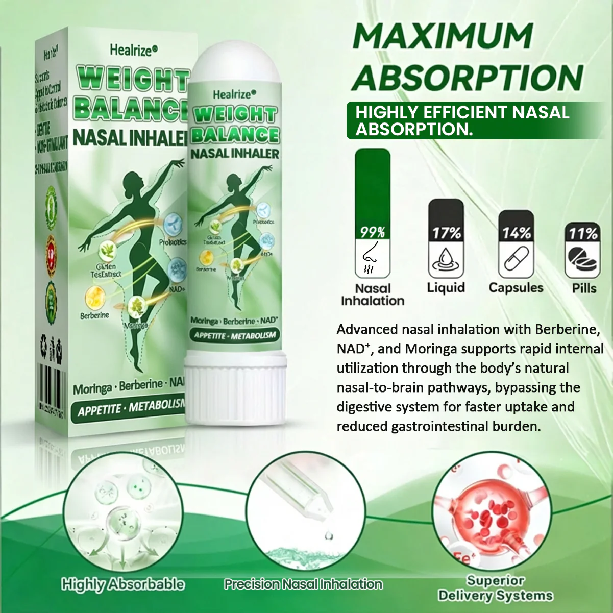 Healrize® 𝙈𝒐𝒓𝒊𝒏𝒈𝗮 · 𝗕𝗲𝗿𝗯𝐞𝐫𝐢𝐧𝙚 × 𝙉𝑨𝑫 Advanced Nasal Metabolic Inhaler - Image 8