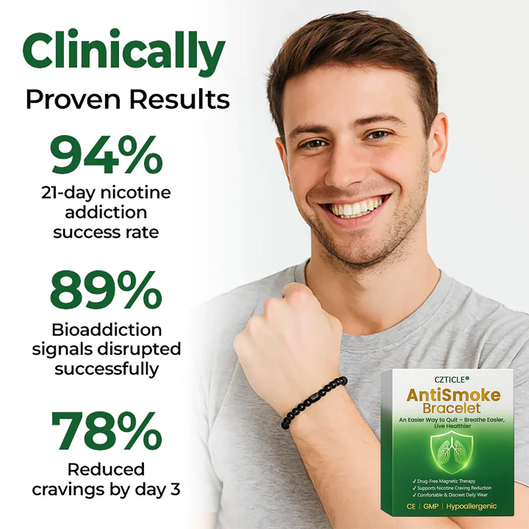 CZTICLE® AntiSmoke Bracelet🔥Quit Smoking Naturally & Breathe Easier🔋BIGO - Image 2