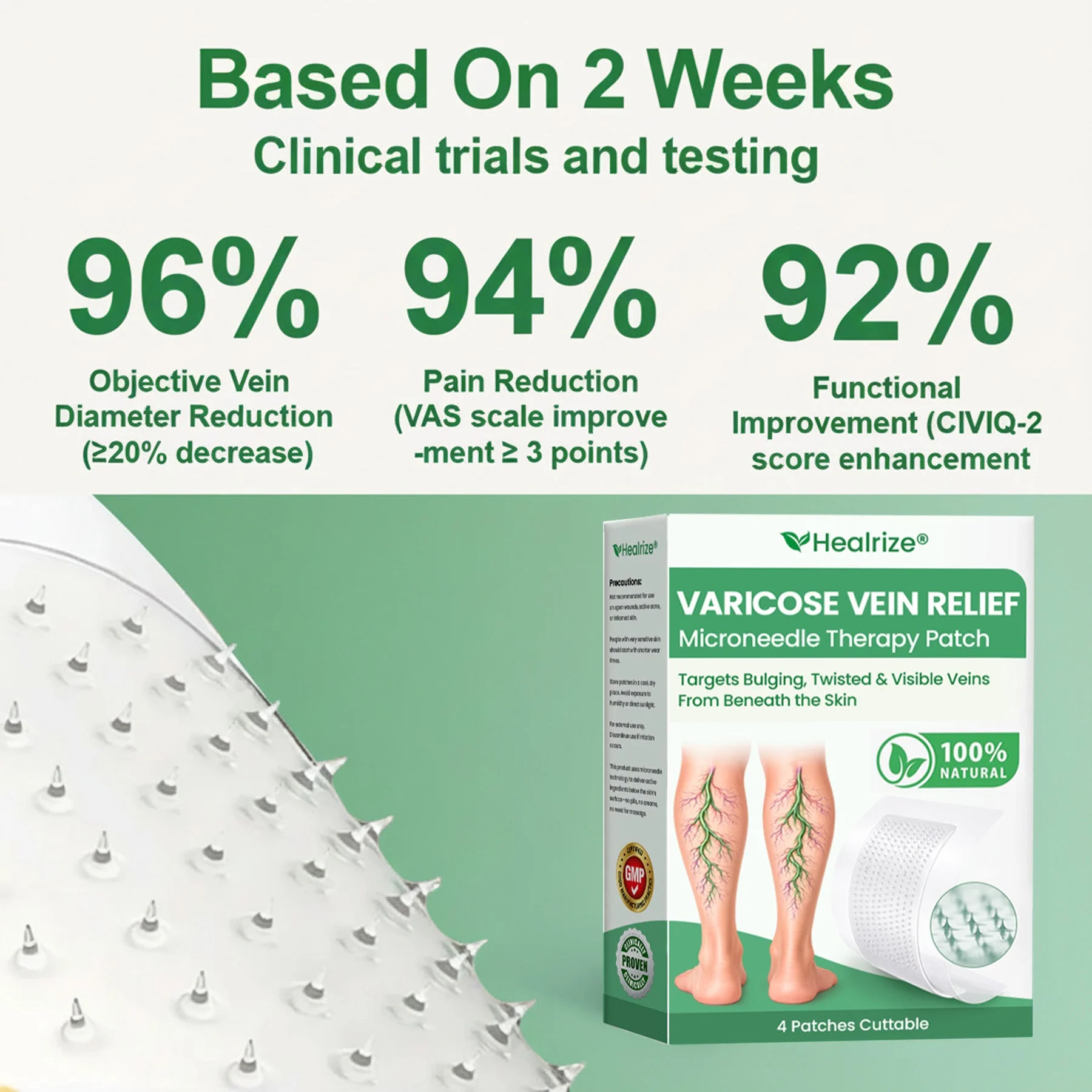 👨‍⚕️🔥Healrize® VeinEase Microneedle Care Patch⚡Instant Relief, Long-Term Results - Image 7